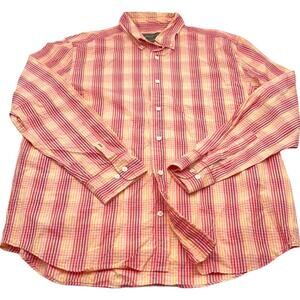 EDDIE BAUER men's button up casual shirt sz LARGE